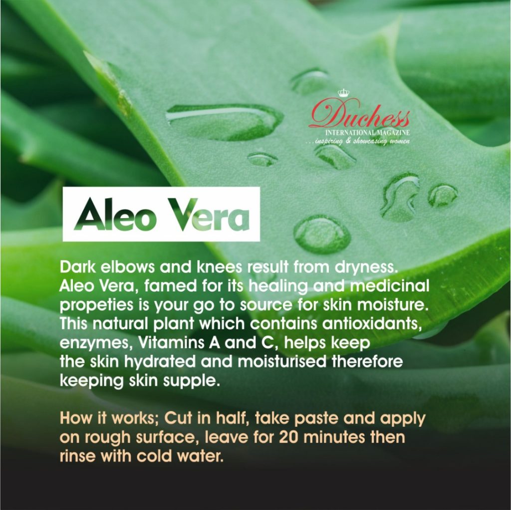 Aleo Vera: natural remedy for dark elbows and knees