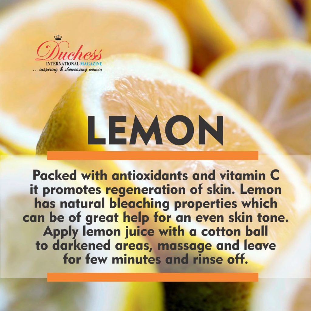 Lemon; Natural remedy for dark elbows and knees
