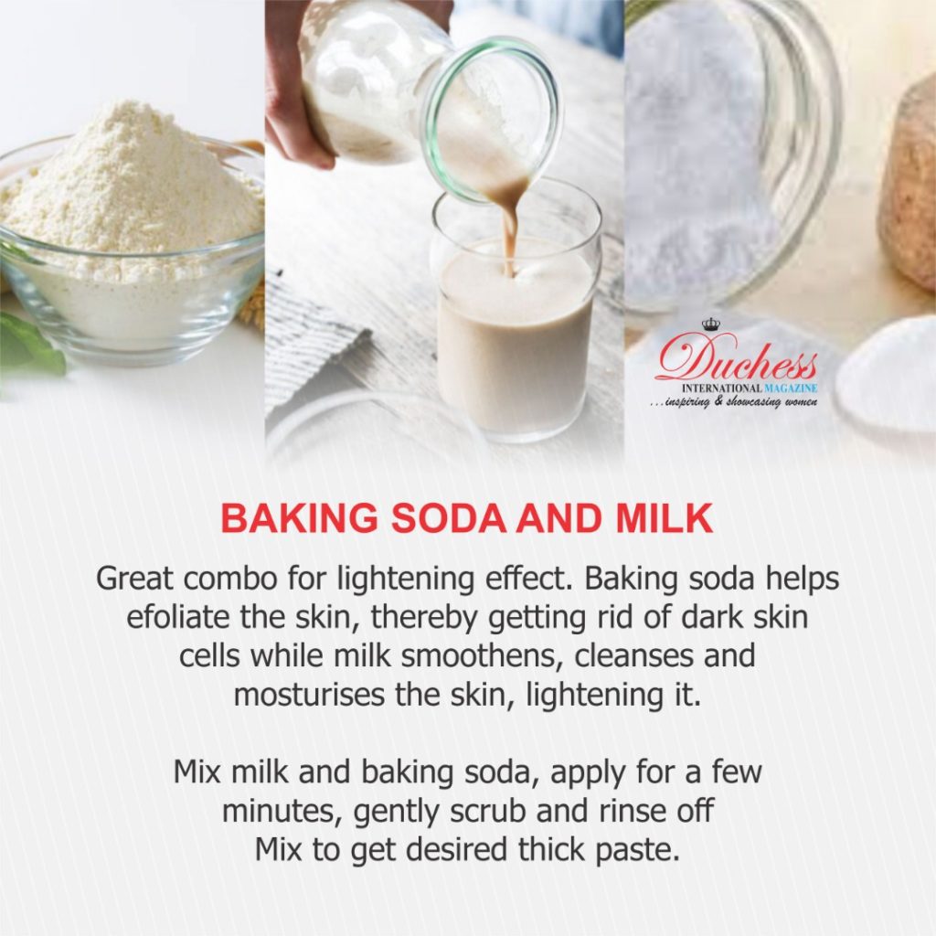 Baking soda and milk: natural remedy for dark elbows and knees