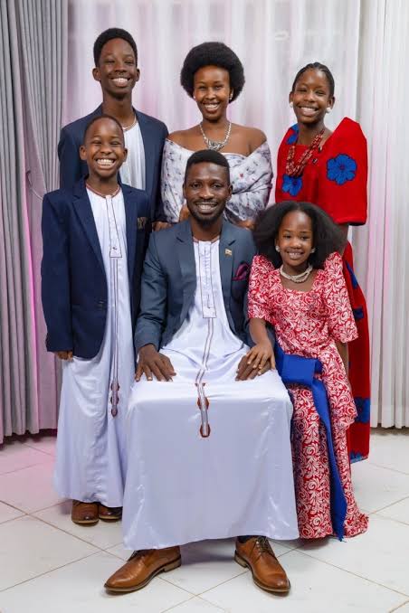 Bobi Wine wife and kids