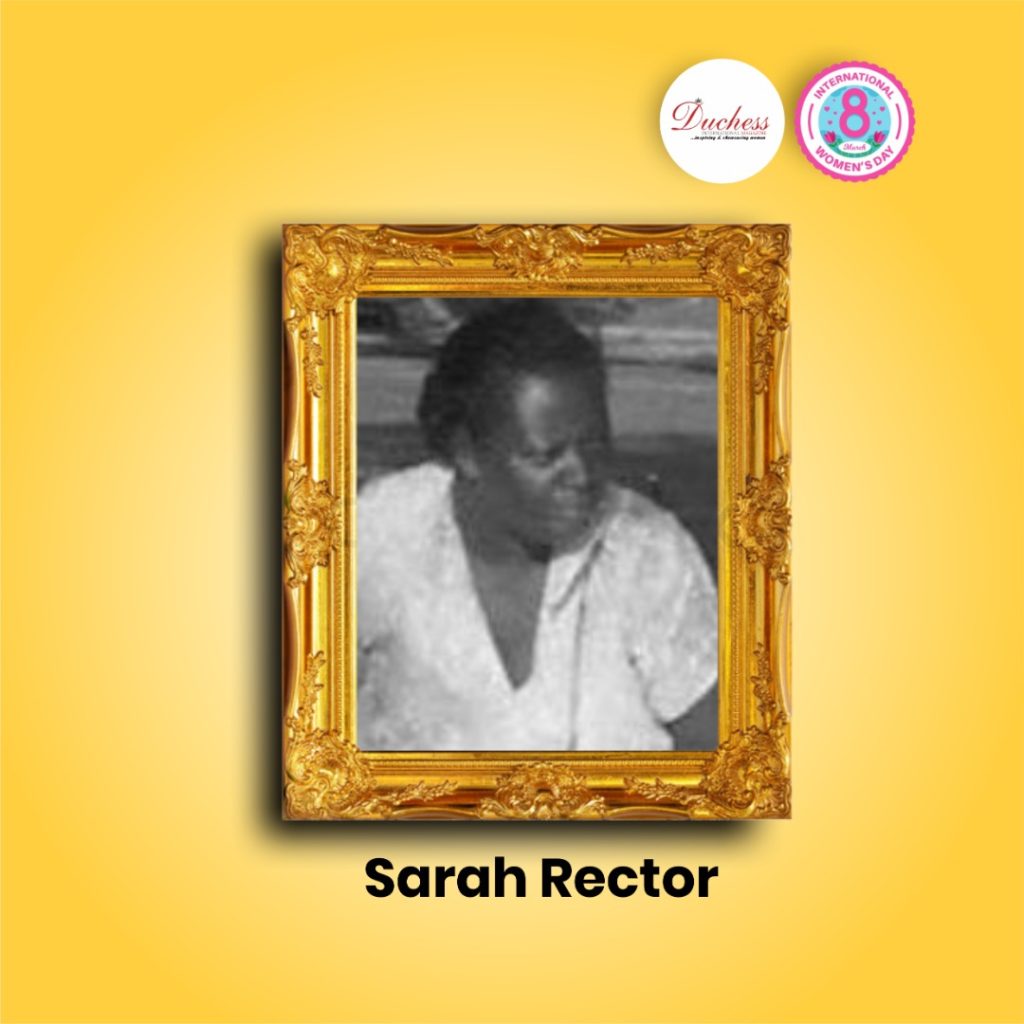 Sarah Rector Richest Colored Girl in the world" in history