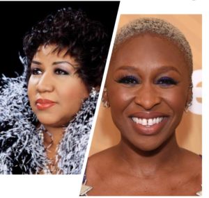 Cynthia Erivo opens up on how she landed her latest role playing the Queen of Soul Aretha Franklin just by singing on a red carpet