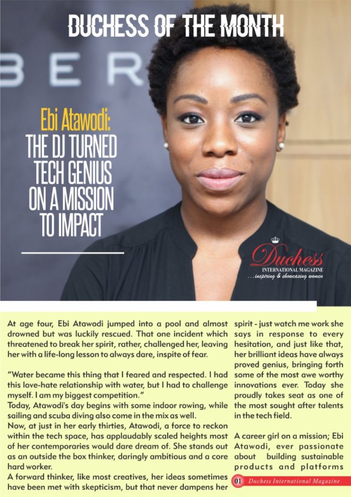 Ebi Atawodi: Duchess International Magazine's #DuchessOfTheMonth