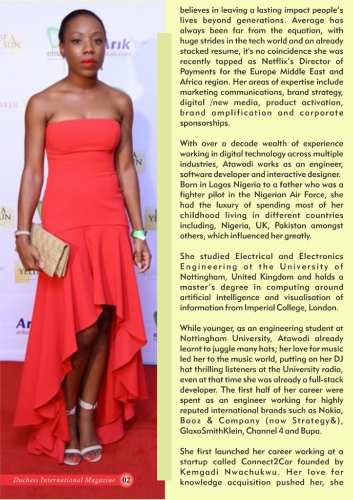  Ebi Atawodi: Duchess International Magazine's #DuchessOfTheMonth