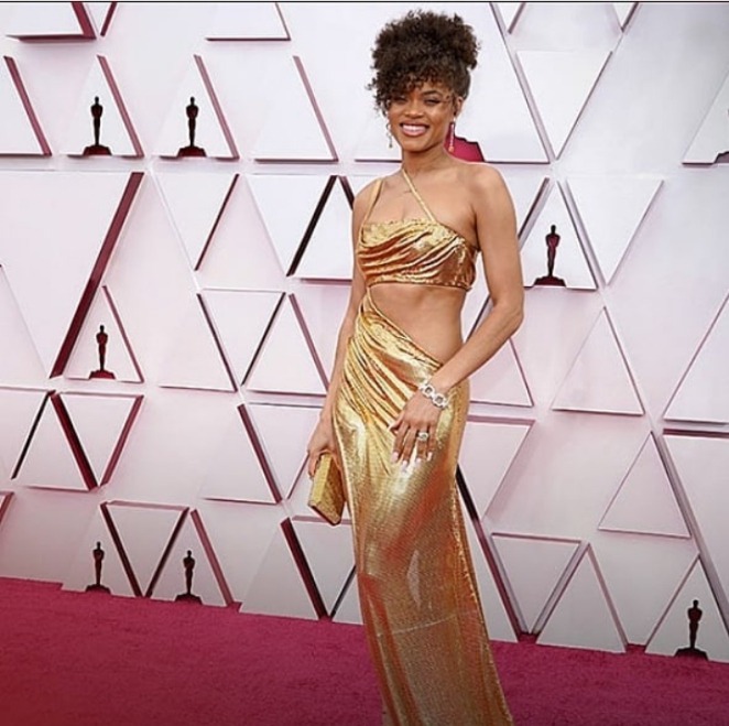  Andra Day in Vera Wang for 2021 Oscars