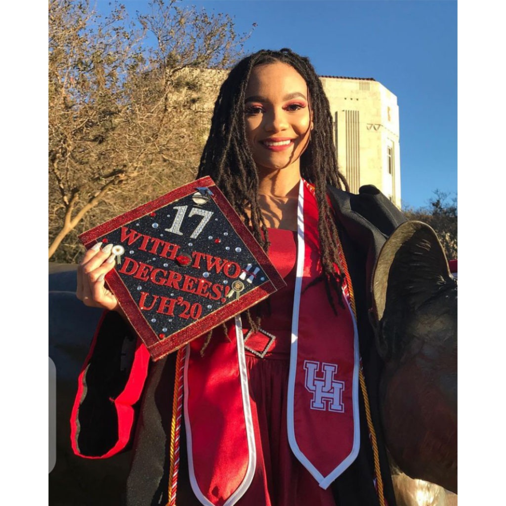 Salenah Cartier Rewrites History For The Second Year In A Row As University of Houston's Youngest Graduate