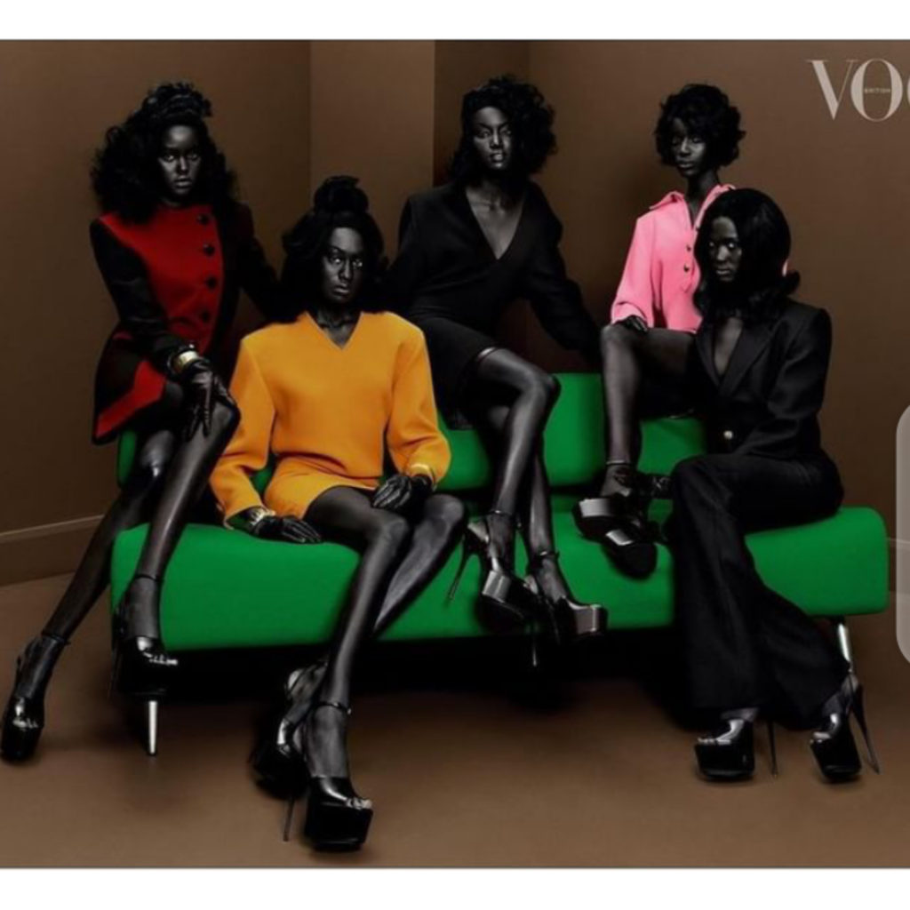 Black models cover British Vogue February 2022